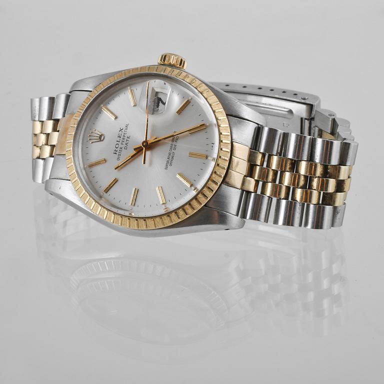 ARMBANDSUR, herr, guld/stål, "Date", Rolex.