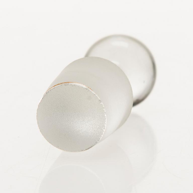 NANNY STILL, "Harlekiini" Liköörikarahvi ja 9 liköörilasia, Riihimäen Lasi Oy. 1950-60-luku.