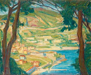 104. Karl Nordström, "Villefranche från M:t Boron".