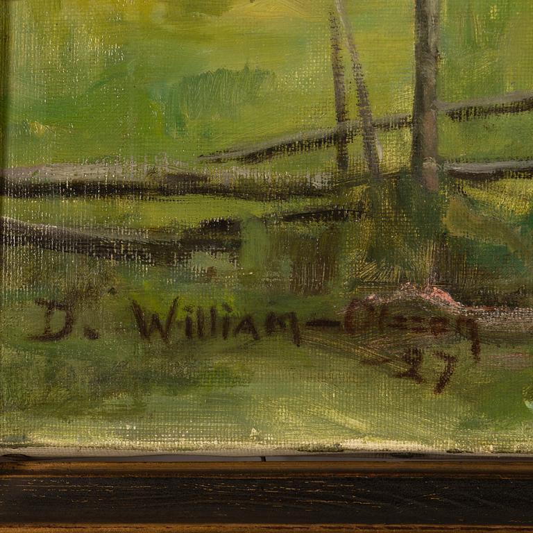 Donald William-Olsson, oil on canvas, signed and dated -27.