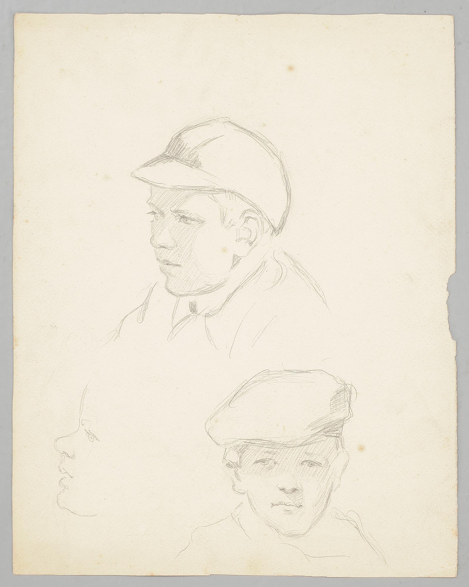 CARL HOLGER FISCHER, blyertsteckningar, 5 st, vissa signerade och daterade, bl a 1919.