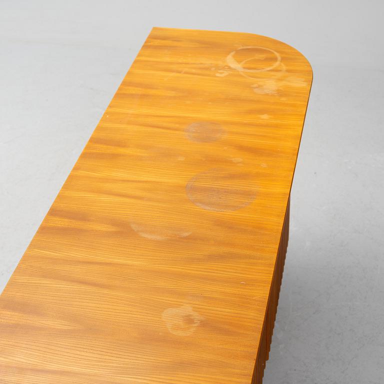 Bertil Fridhagen, a rare elm sideboard, Svenska Möbelfabrikerna, Bodafors, 1940s.