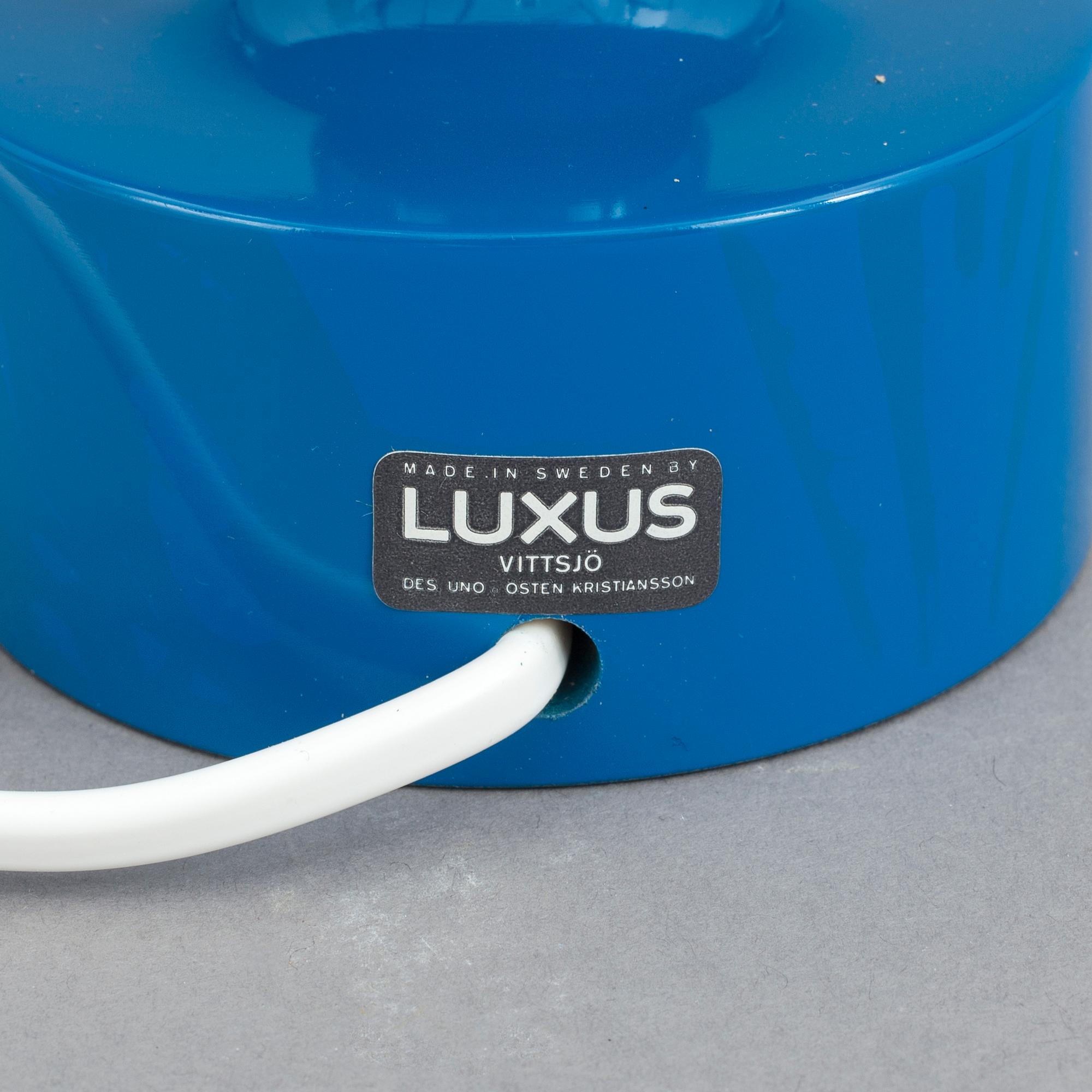 BORDSLAMPA, "Flens", Uno och Östen Kristiansson, LUXUS, 1960-talets slut.