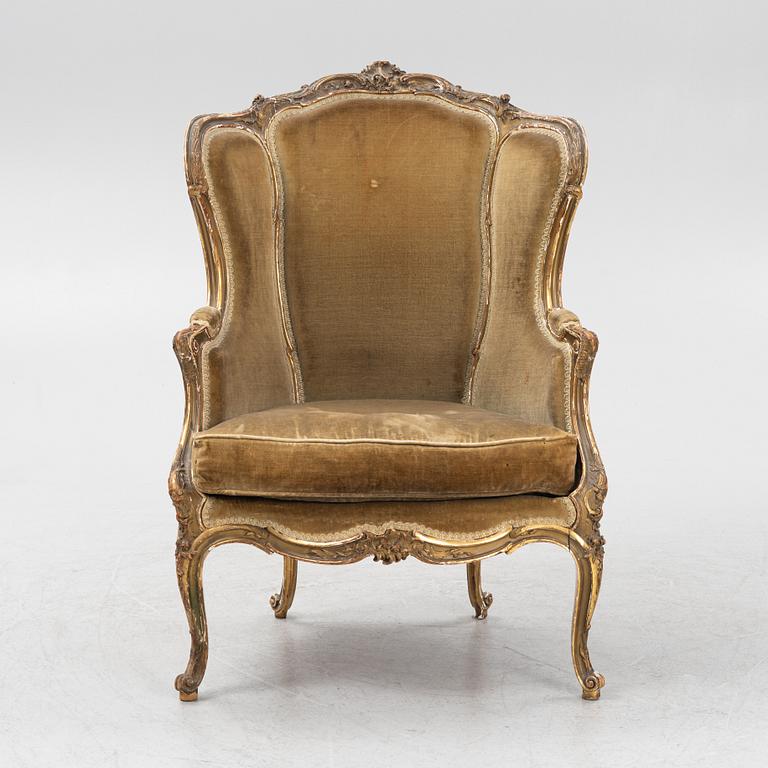 Bergère, Louis XV-stil, 1900-talets början.