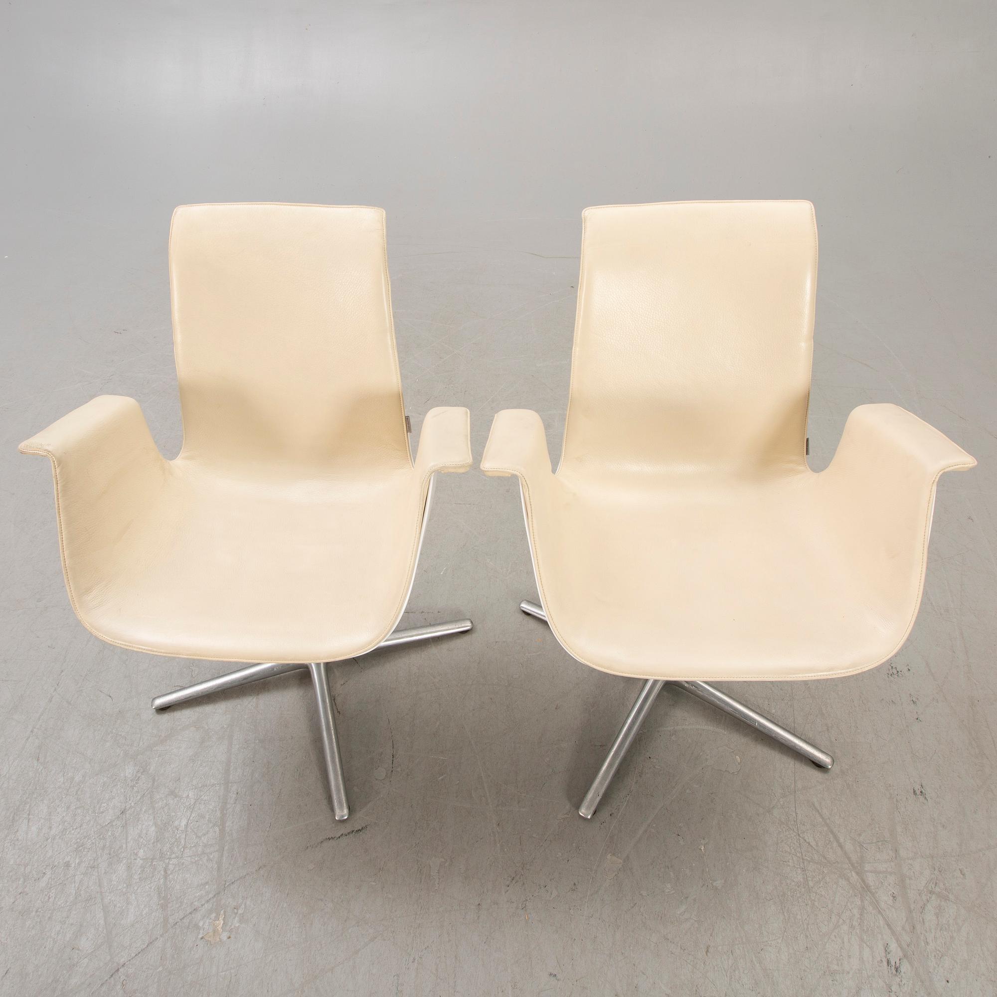 Preben fabricius & Jørgen Kastholm, a "Bucket chair" for Walter Knoll Germany later part of the 20th century.