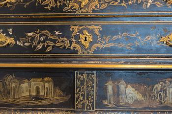 An early 18th century Chinese style cupboard.