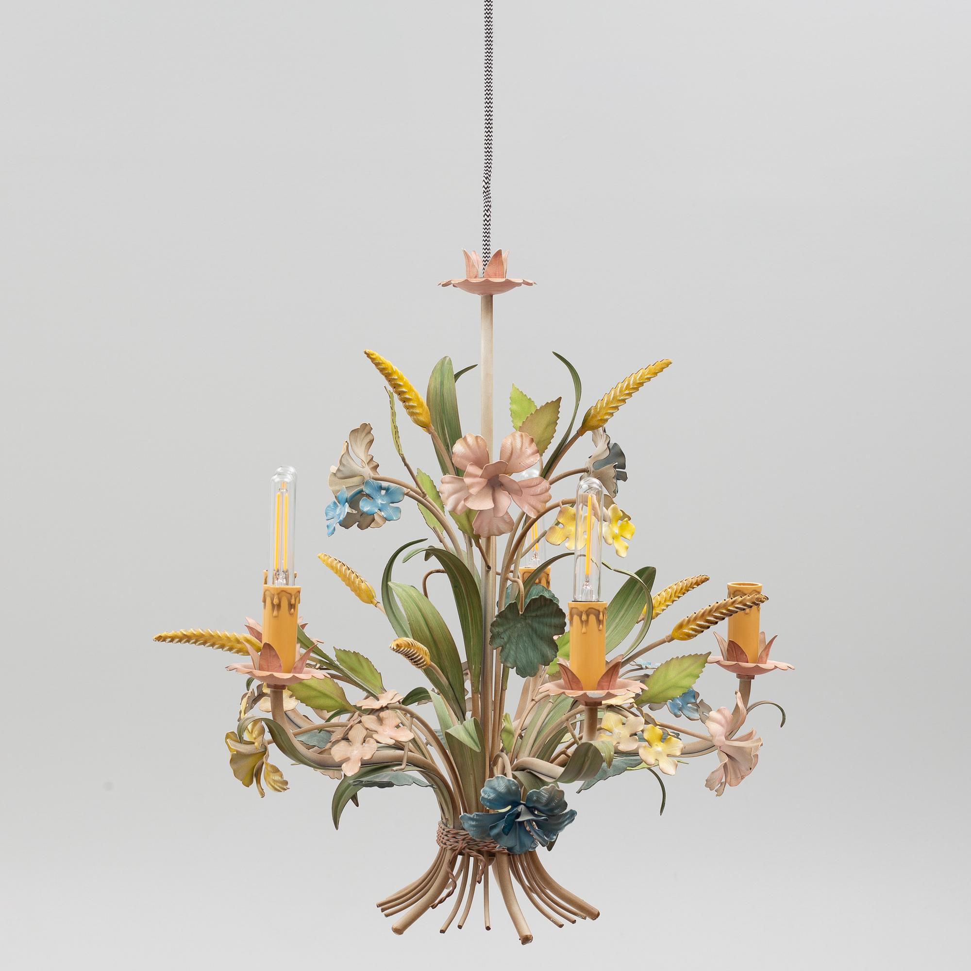 A ceiling lamp, Italy, late 20th century.
