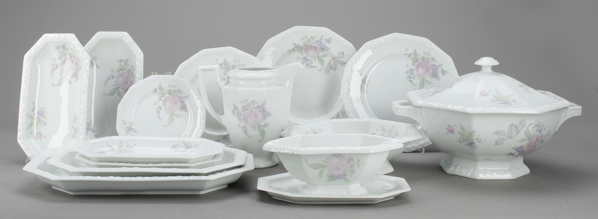 MATSERVIS, 59 delar, porslin, "Maria", Rosenthal.