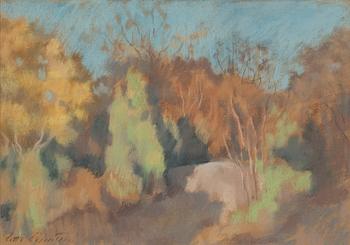 Lotte Laserstein, Lotte Lasterstein, Autumn Landscape.