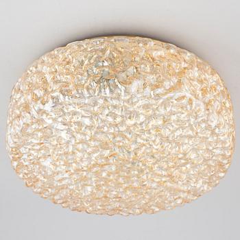 A Glashütte Limburg glas ceiling light, Germany.