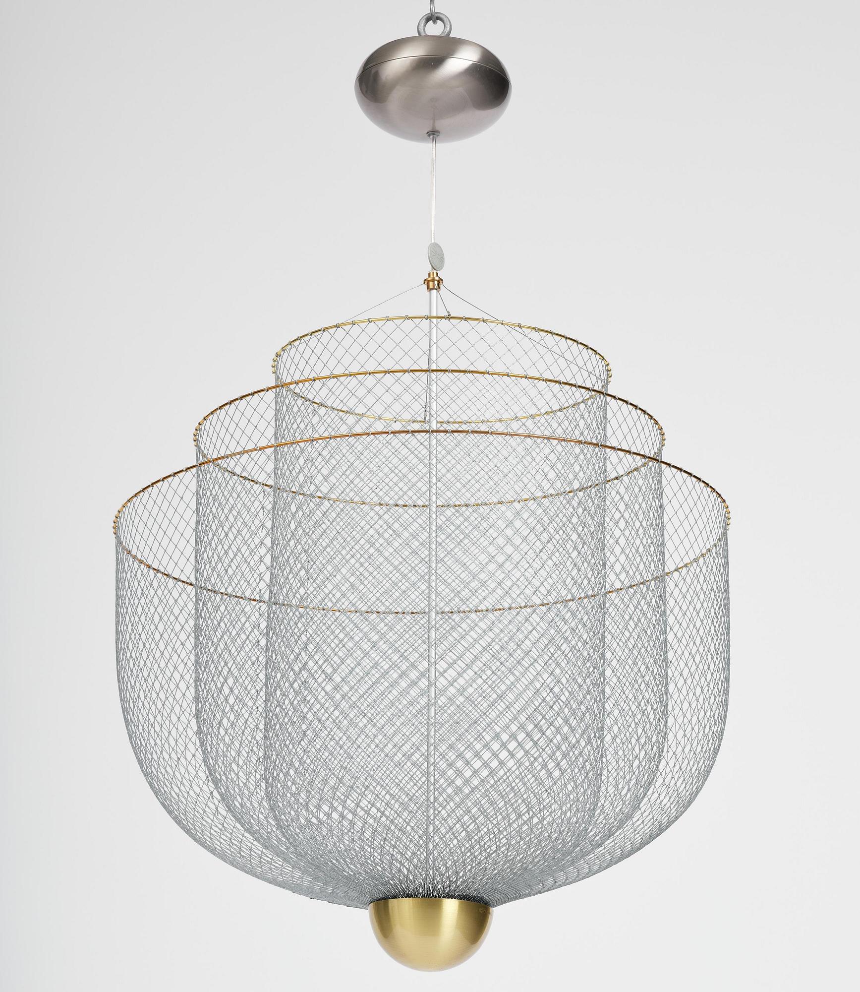 Rick Tegelaar, a "Meshmatics" ceiling lamp, Moooi, Netherlands, post 2016.