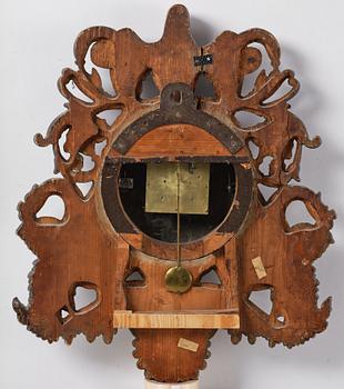 Adolph Bjurman, wall clock, late Gustavian, Norrköping (active 1783-1812).