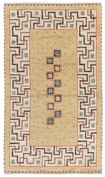 405. Märta Måås-Fjetterström, a carpet, 'Il Greco', knotted pile, c. 266 x 165 cm, signed MMF.