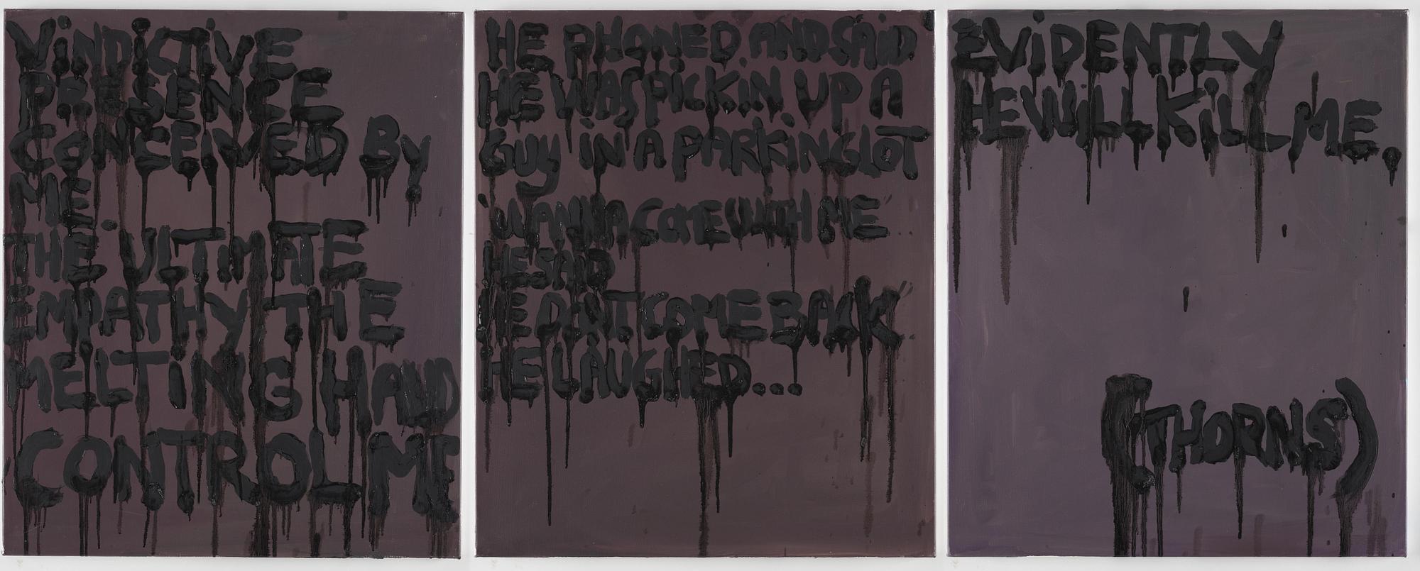 Bjarne Melgaard, BJARNE MELGAARD, oil on canvas, executed in 2006-2007.