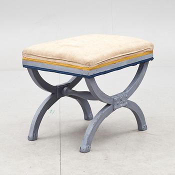 TABURETT, senempire, 1800-talets första hälft.