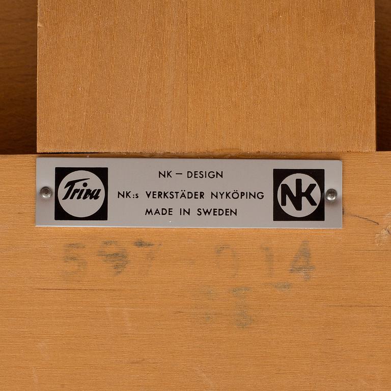 KERSTIN HÖRLIN-HOLMQUIST, a table from the Triva-serien, NK:s Verkstäder, Nyköping 1960's.