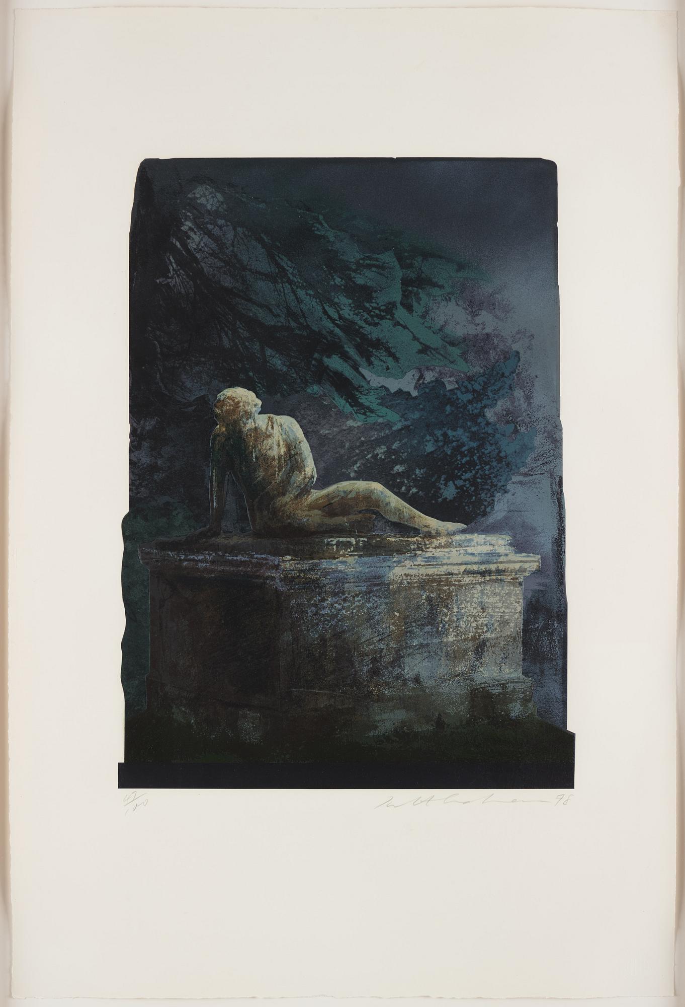 Ivor Abrahams, silkscreen, 1978. Signed and numbered 47/100.