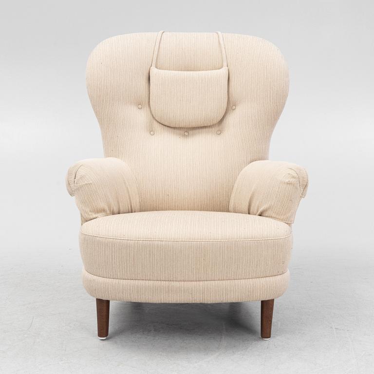 Carl Malmsten, fåtölj, "Rundrygg", AB O.H. Sjögren.