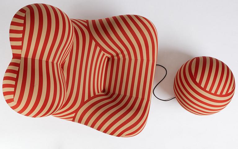 Gaetano Pesce, a "La Mamma" armchair with ottoman model UP5 and UP6 from the 2000 series, B&B Italia, Italy.