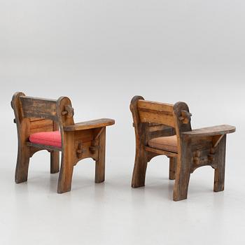 David Rosén, armchairs, a pair, "Berga", Nordiska Kompaniet, 1940s.