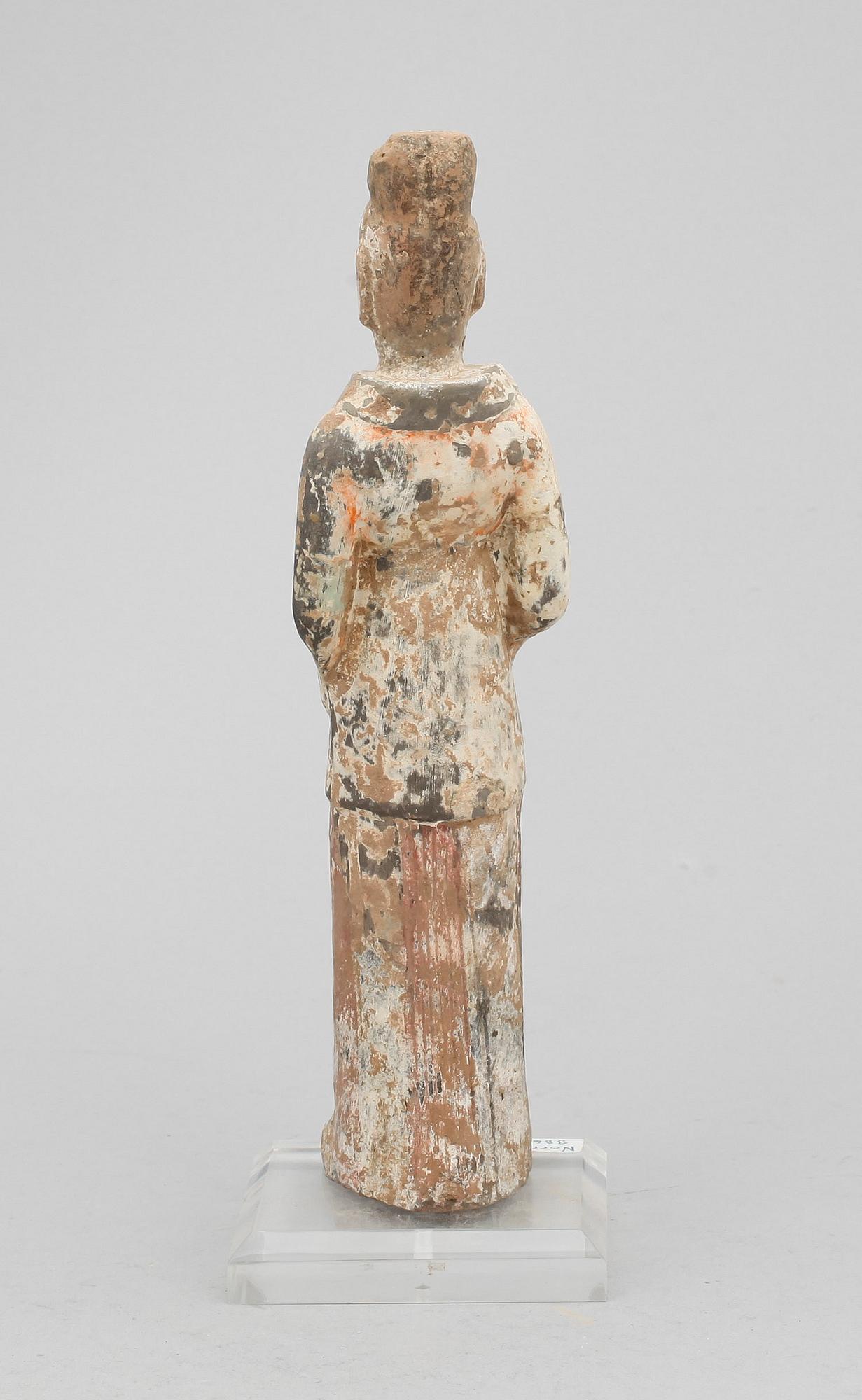 FIGURIN, lergods, Norra Wei, Kina troligen 386-534 e Kr.