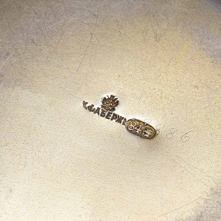 DOSA, silver och cloisonnéemalj,  märkt Fabergé, Moskva, Ryssland, sent 1800-tal.