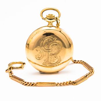 A Zentih pocket watch, lever escapement, plastic crystal, small seconds hand. 50 mm.