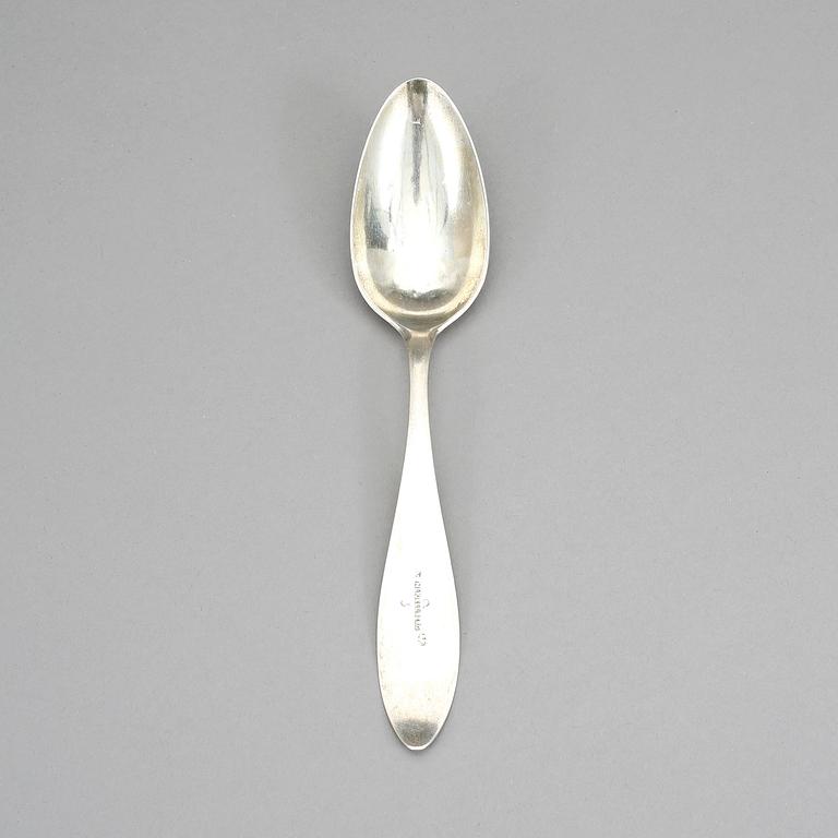SKED, silver, N.L Kiellberg, Kalmar, 1822. Vikt ca 42 gram.