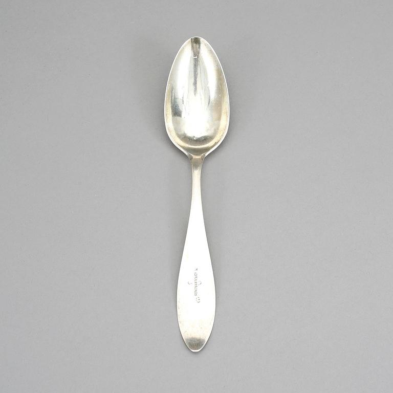 SKED, silver, N.L Kiellberg, Kalmar, 1822. Vikt ca 42 gram.