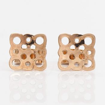 Liisa Vitali, Armband och örhängen "Pitsi", 14K guld. Westerback, Helsingfors 1969.