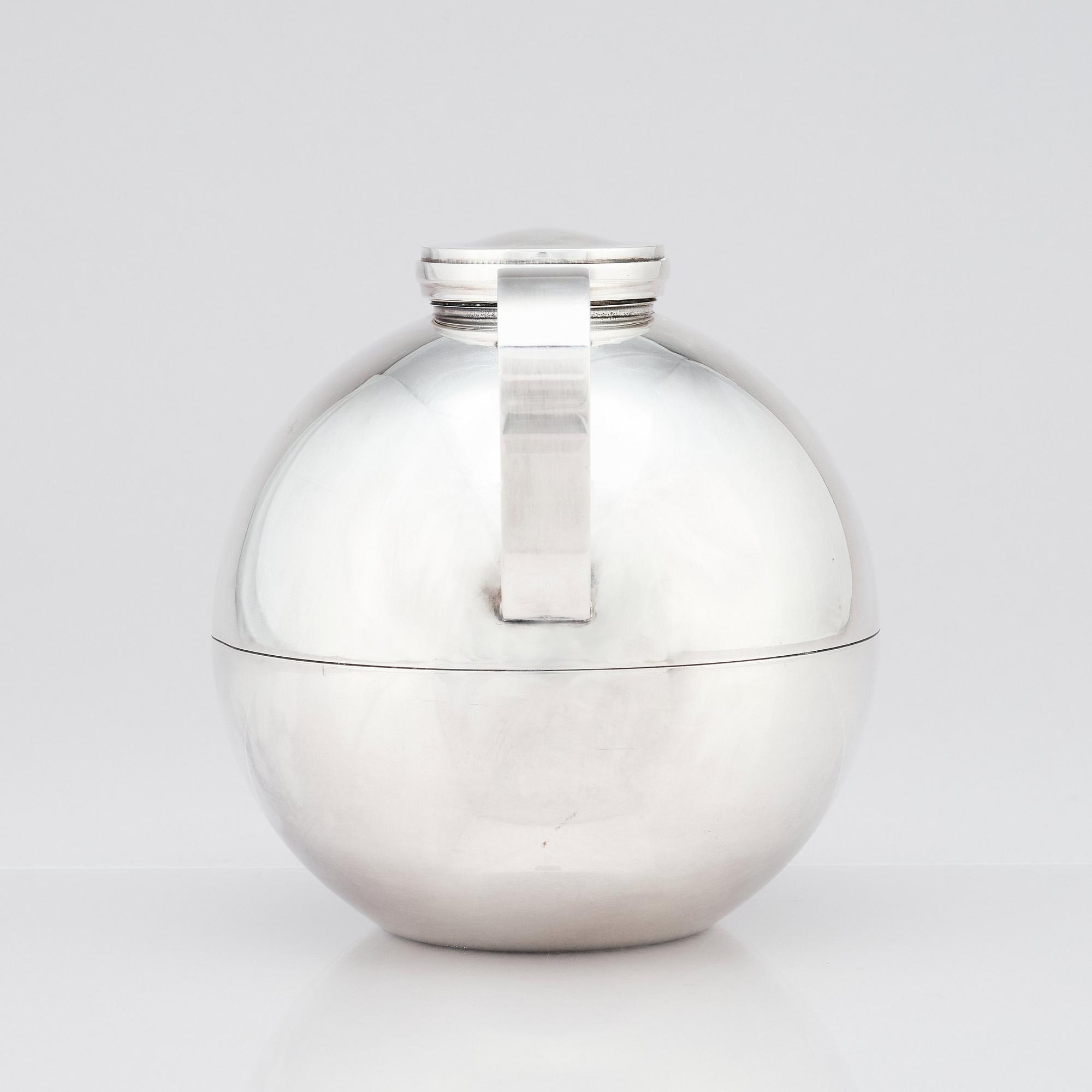 Sylvia Stave, cocktailshaker/barblandare, modell 3547, C.G. Hallberg, Stockholm 1930-tal. Formgiven år 1934.