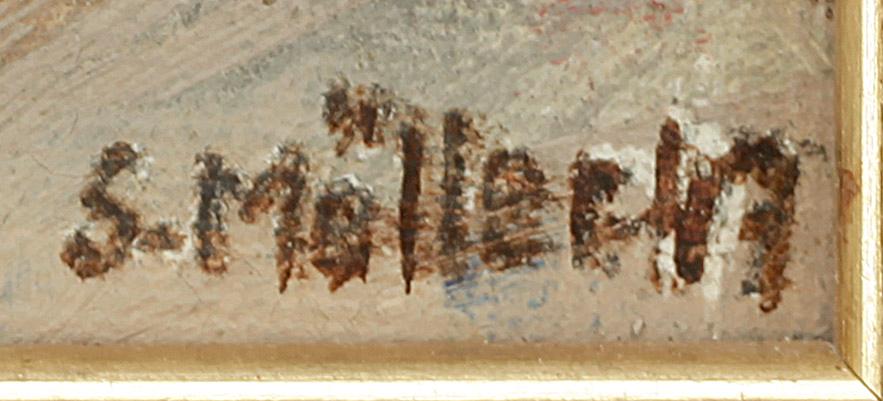 SIGURD MÖLLER, olja på duk, signerad.