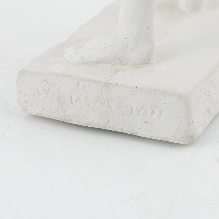 Christian Eriksson, skulptur, gips, signerad.