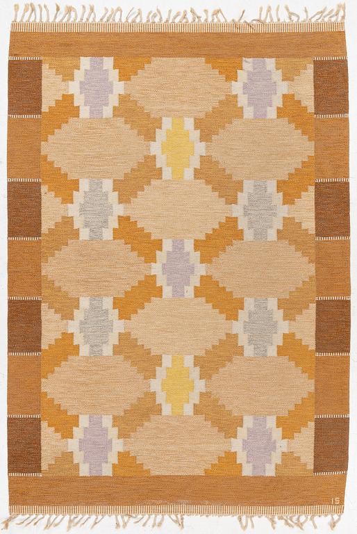 Ingegerd Silow, a flat weave rug, 200 x 138 cm.