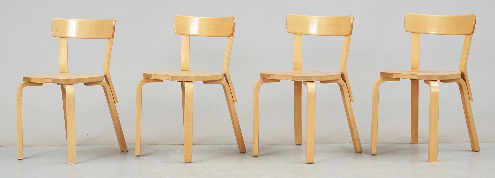 STOLAR, 4 st, Alvar Aalto, Artek.
