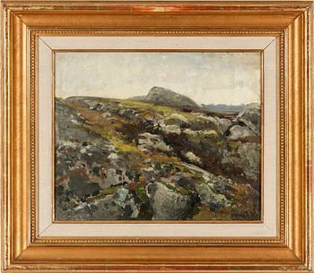 JOHAN TIRÈN, olja på papppannå, monogramsignerad och intygad a tergo.