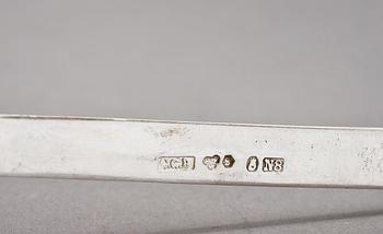 PARTI TESKEDAR, 43 st, silver, 1900-tal, bl a "Olga". Vikt 490 gram.