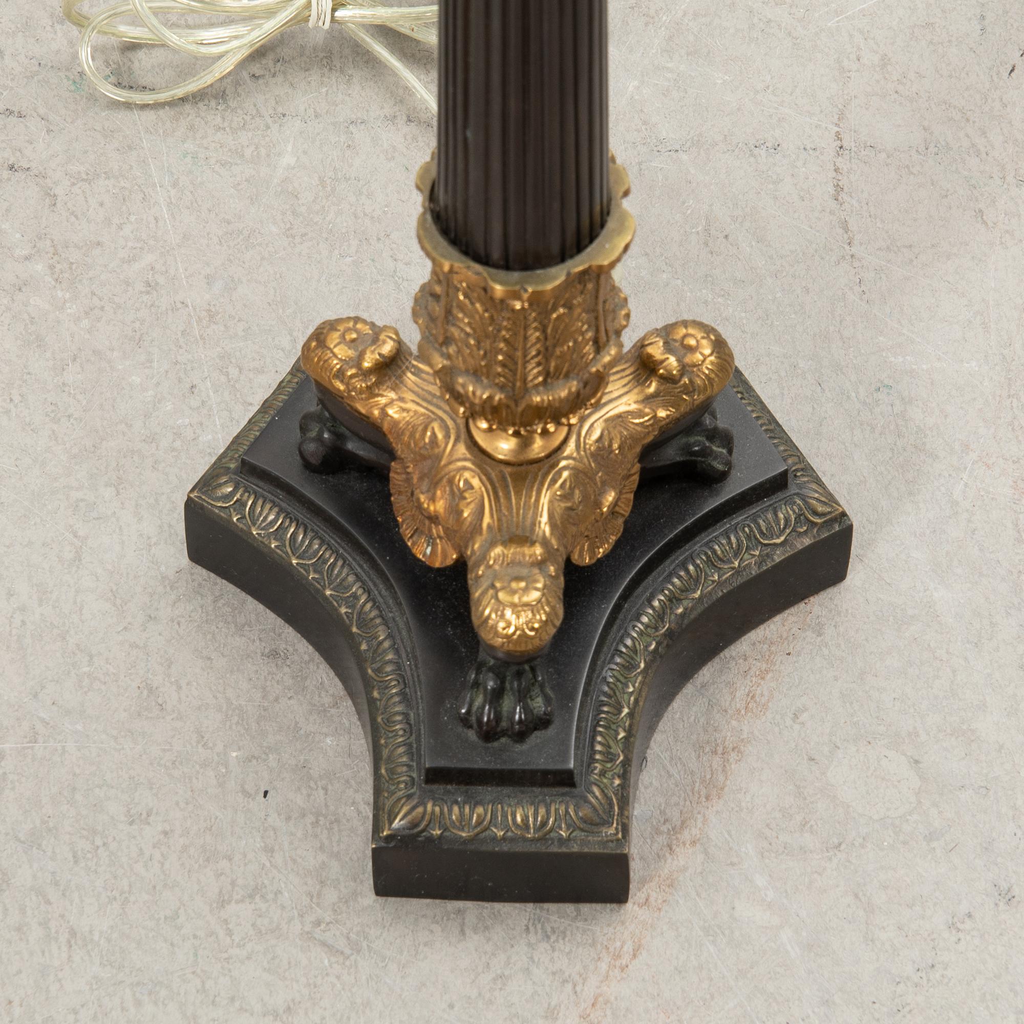 Table lamp in the Empire style, modern production.