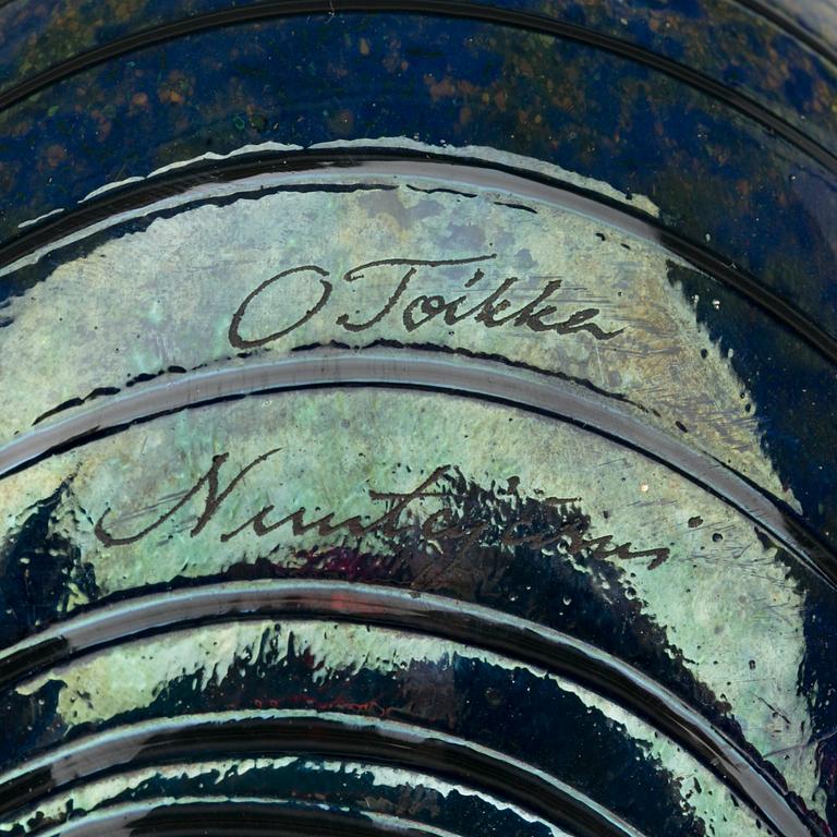 OIVA TOIKKA, figurin, glas, signerad O. Toikka Nuutajärvi Notsjö.