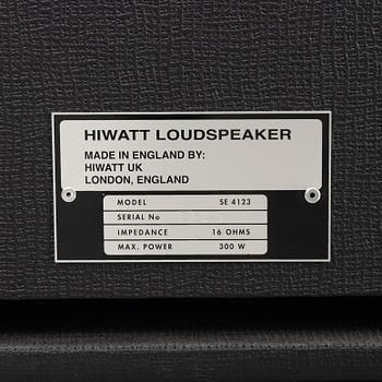 The Hives, Hiwatt "Custom 50", signed amplifier and speaker ca 2010.