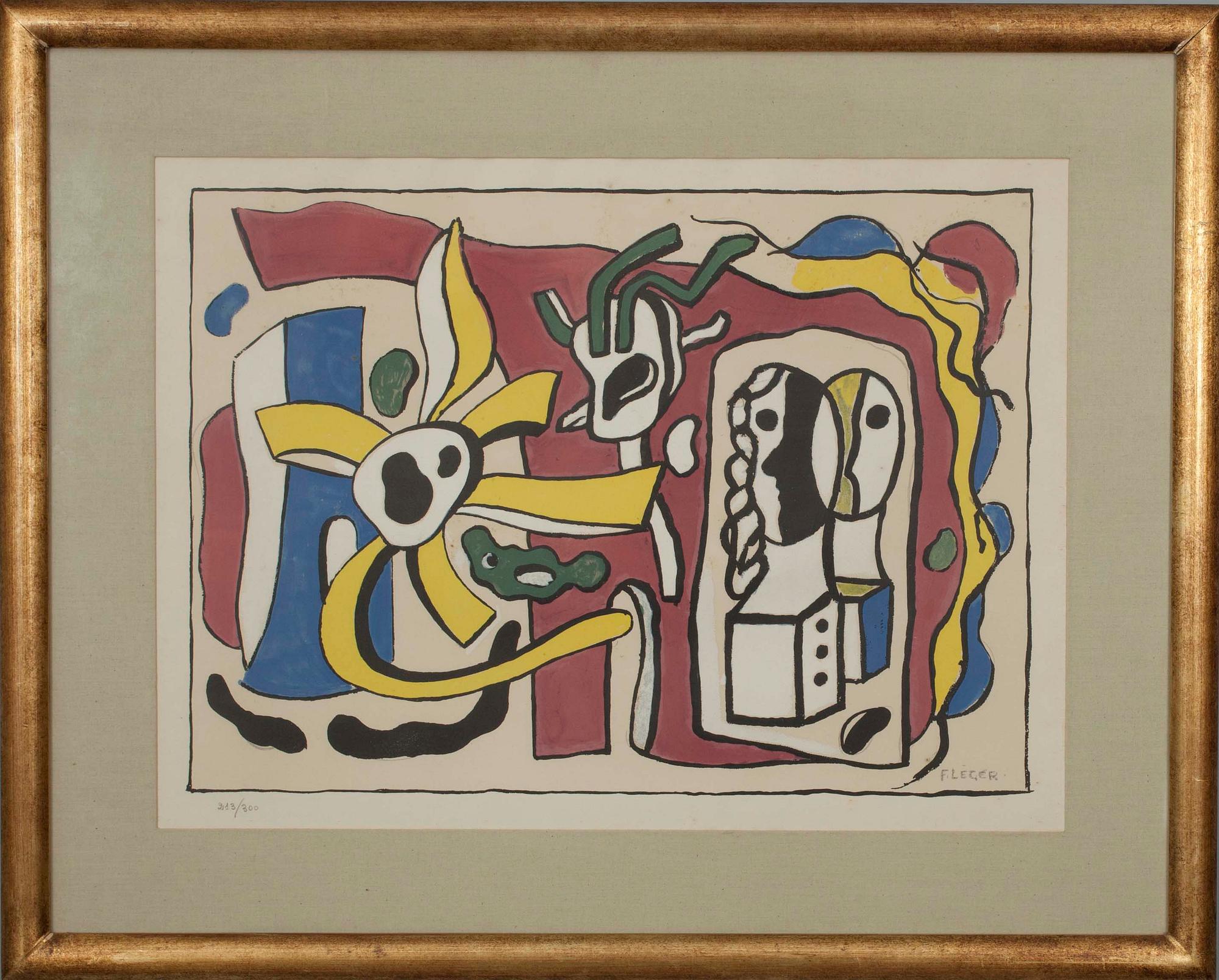 FERNAND LÉGER, litografi, sign i trycket, numr 213/300.