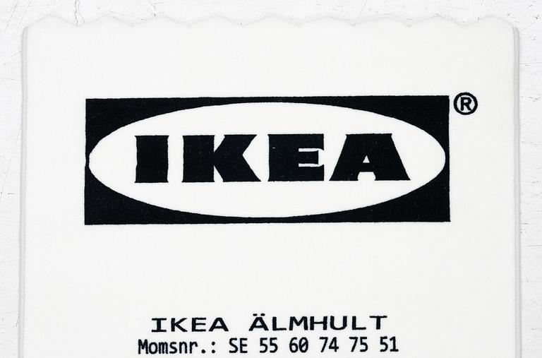 Virgil Abloh, a carpet, 'kvitto' ('Receipt'), IKEA x Virgil Abloh, the 'MARKERAD' collection, c. 200 x 90 cm.