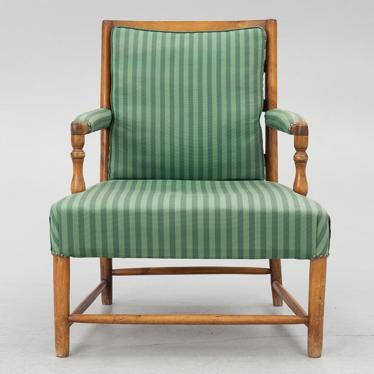 Armchair, Gustavian, Gripsholm model, late 18th century.