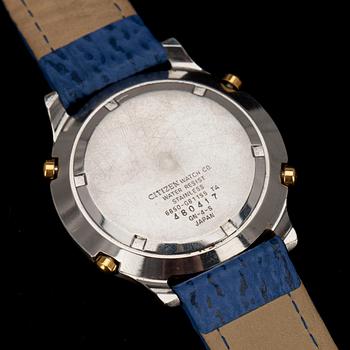 ARMBANDSUR, herr, Citizen Alarm Chronograph WR. 2000-tal.
