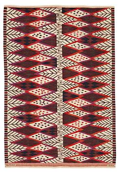 196. Ann-Mari Lindbom, gift Forsberg, A CARPET, "Stammen", a tapestry variant, ca 270,5 x 186,5 cm, signed AB MMF AML.