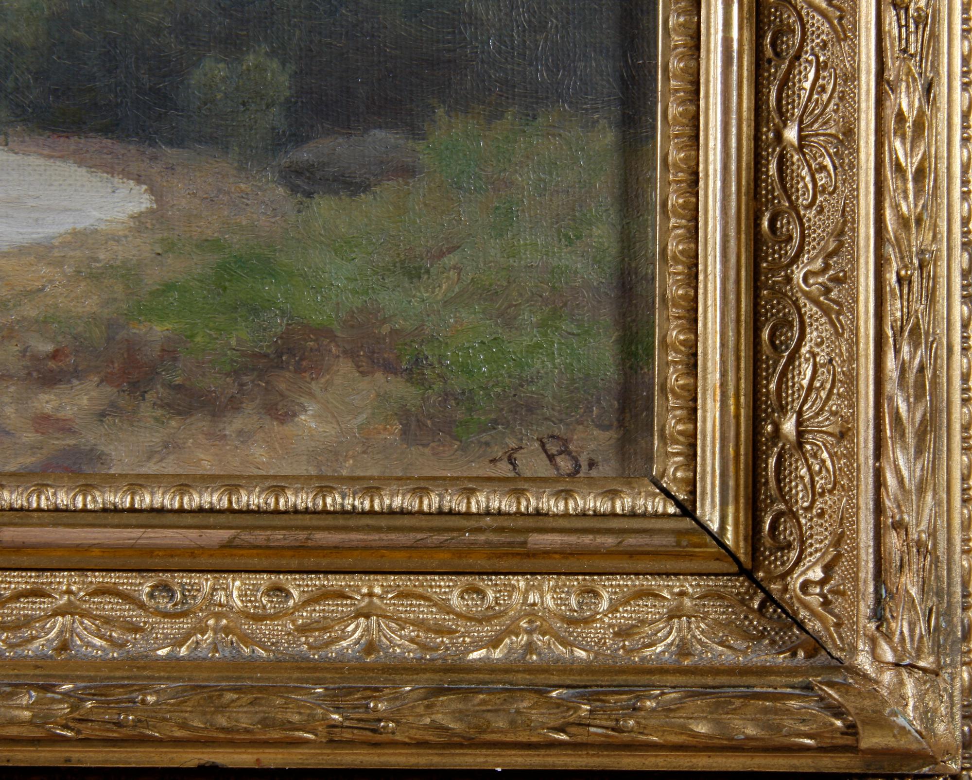 BILLING, THEODOR, olja på duk. Monogramsignerad.