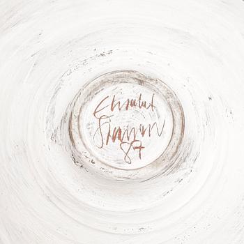 SKÅLFAT, keramik. Elisabet Svensson. Signerad och daterad -87.