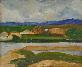 734. Helmer Osslund, Mountain landscape.