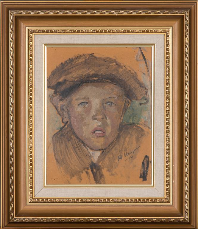 RAGNAR UNGERN, olja på papp pannå, signerad och daterad -16.