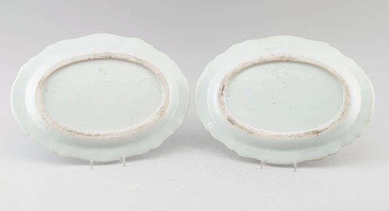 STEKFAT, 1 par, porslin, Kina, Qianlong 1736-1795.